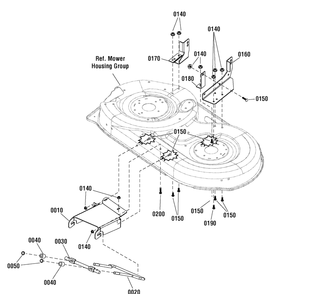Part Location Diagram of 1751385YP Murray Rod, Front Mower Lift